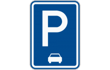 Dopravní značka „Parkoviště (podélné stání)“ (č. IP 11c) označuje místo, kde je dovoleno zastavení a stání. Symbol ve spodní části značky vyznačuje stanovený způsob stání na parkovišti. Tento symbol může být vyznačen i na dodatkové tabulce. Značka ukončuje platnost dopravních značek „Zákaz zastavení“ (č. B 28) „Zákaz stání“ (č. B 29). TestImage